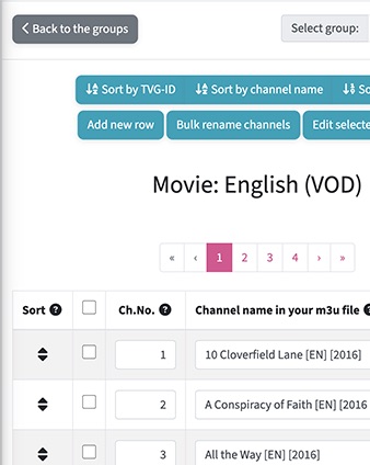 Edit your m3u files on mobile devices